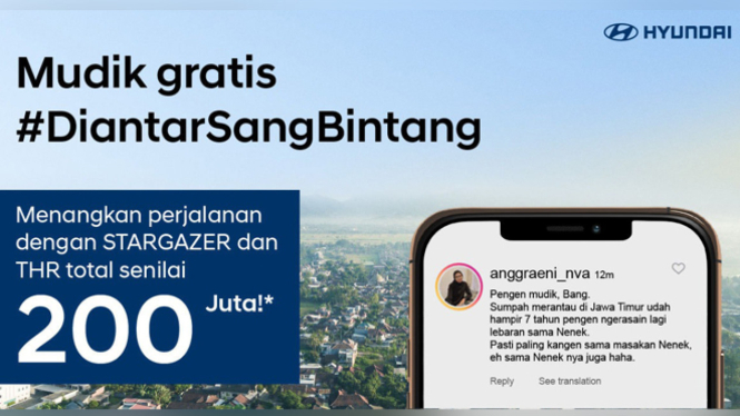 Mudik Gratis Hyundai #DiantarSangBintang