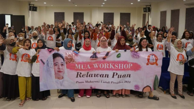 Relawan Puan Buat Kegiatan di Makassar Sulsel