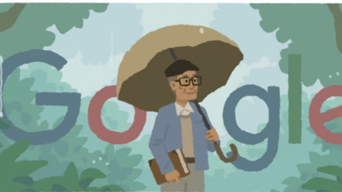 Google Doodle peringati penyair Sapardi Djoko Damono.