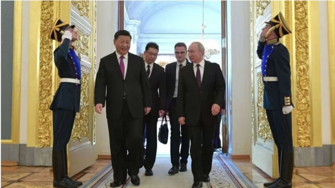 Xi Jinping bertemu Vladimir Putin di Moskow