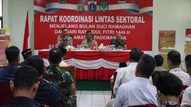 Rakor lintas sektoral jelang ramadhan dan idul fitri di Kecamatan Pademangan