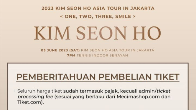 2023 KIM SEON HO ASIA TOUR IN JAKARTA