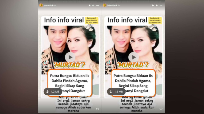 Iis Dahlia dan Devano Danendra