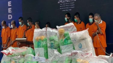 BNN Musnahkan 1,1 Ton Narkoba Jenis Sabu Dan Ganja