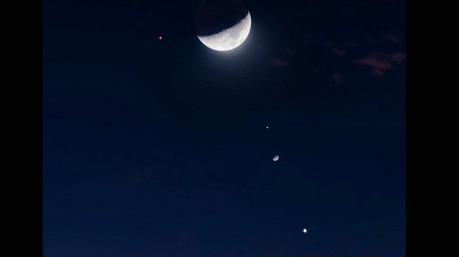 Parade lima planet sejajar bisa dilihat dari Bumi.
