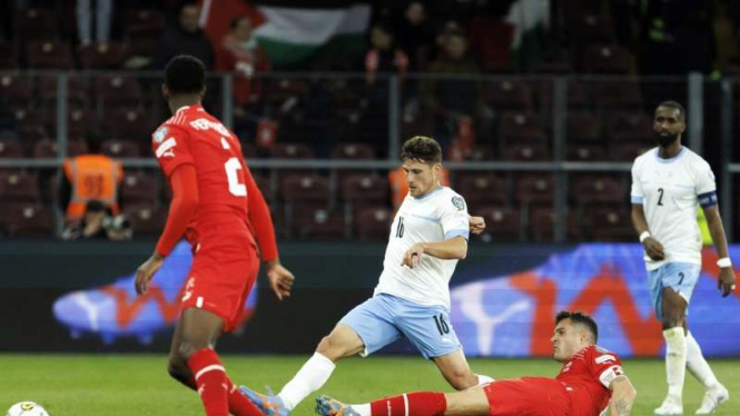 Duel Timnas Israel vs Swiss di Kualifikasi EURO 2024
