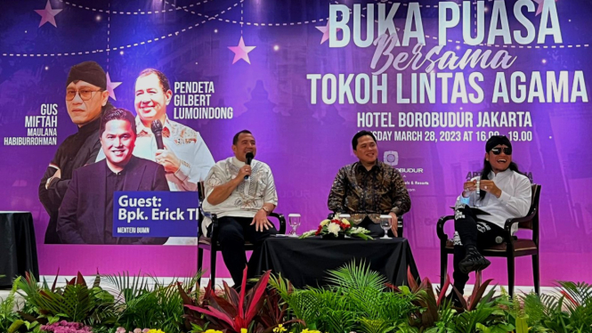 Buka puasa bersama tokoh lintas agama bareng Erick Thohir