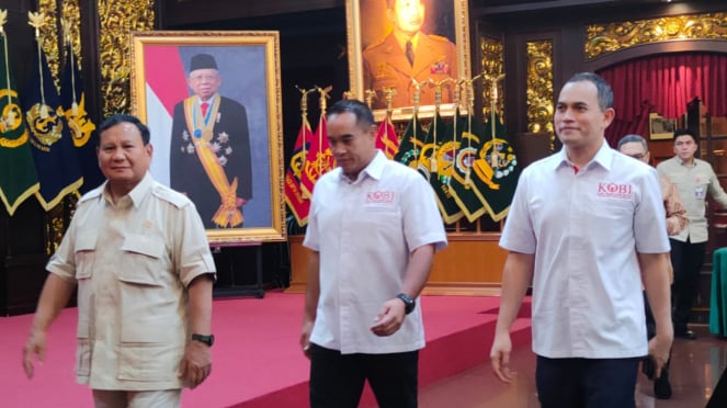 Ketum KOBI Anindra Ardiansyah Bakrie bersama Menhan, Prabowo Subianto