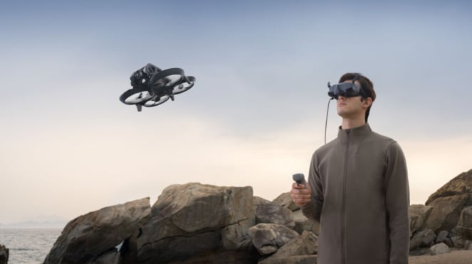 Imágenes de drones con DJI Goggles Integra.