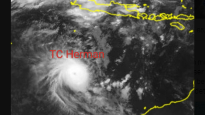 Siklon Herman di Samudera Hindia.