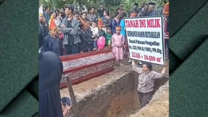 Viral seorang ibu tolak jenazah dikuburkan di Laguboti, Toba, Sumatera Utara
