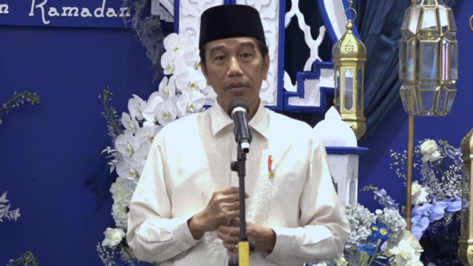 Presiden Jokowi di acara silaturrahmi Ramadhan PAN