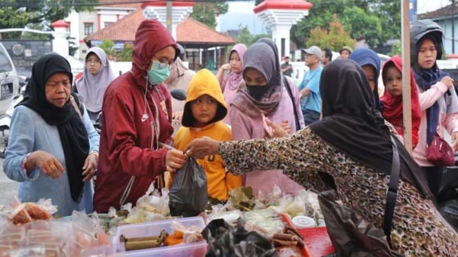 Penjual takjil saat bulan ramadan