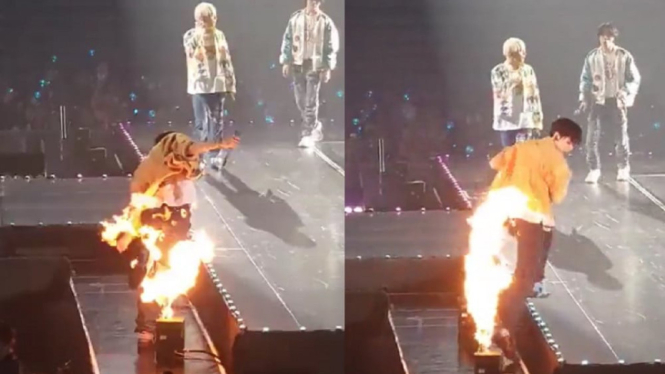 Jaehyuk TREASURE nyaris terbakar di konser Bangkok.