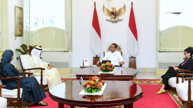 Pertemuan Jokowi dengan Dubes UEA.