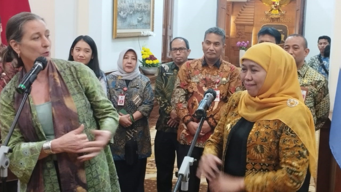 Gubernur Jawa Timur Khofifah Indar Parawansa.