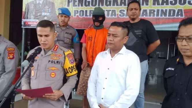 Polisi Amankan Pelaku Pembunuhan di Samarinda