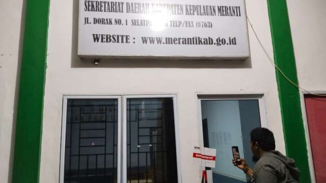 Kantor Humas Sekda Kabupaten Kepulauan Meranti disegel KPK