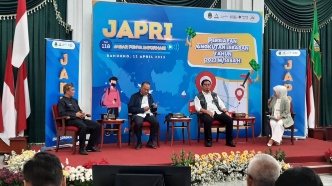 acara JAPRI (Jabar Punya Informasi) di Gedung Sate, Kota Bandung, Kamis (13/4)