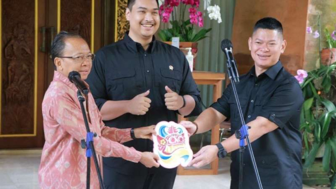 Gubernur Bali Wayan Koster dan Menpora Dito Ariotedjo