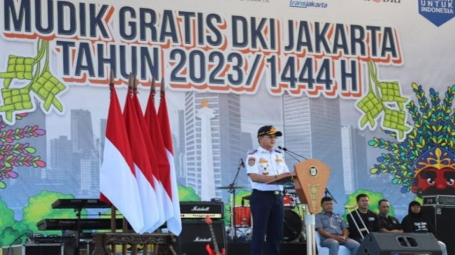 Program mudik gratis Pemprov DKI tahun 2023.