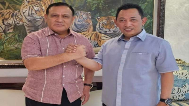 Ketua KPK Firli Bahuri dan Kapolri Jenderal Listyo Sigit Prabowo