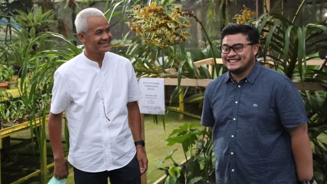 Ganjar Pranowo bersama Hanindhito Himawan Pramana atau Mas Dhito