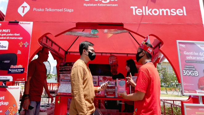 Gerai Telkomsel.