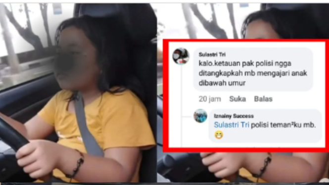 Bocah belasan tahun dilatih mengemudi