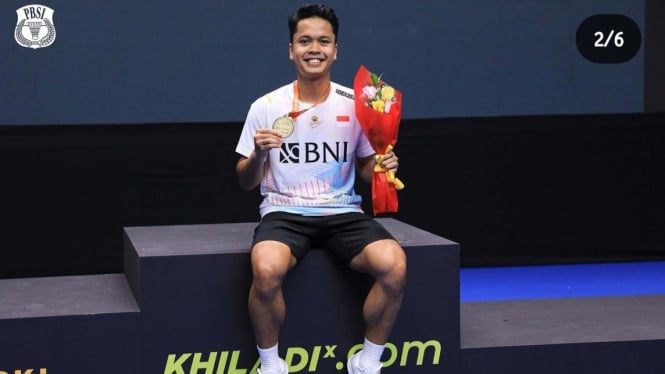 Anthony Ginting juara Badminton Asia Championships 2023