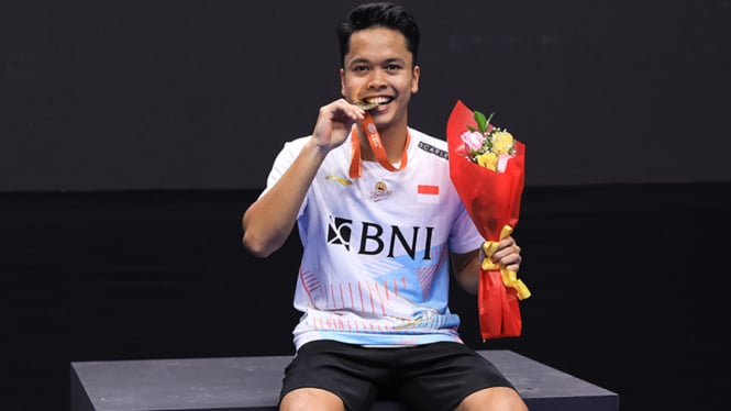 Anthony Sinisuka Ginting juara Badminton Asia Championships 2023