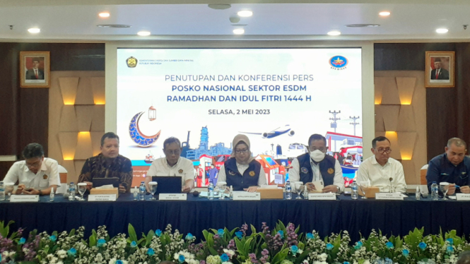 Kepala Badan Pengatur Hilir Minyak dan Gas (BPH Migas) Erika Retnowati, secara resmi menutup Posko Siaga Ramadan dan Idul Fitri (RAFI) 2023.