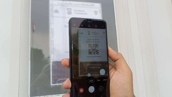 Stiker Kontrol Patroli Barcode Dipasang di Kantor MUI Kabupaten Tangerang