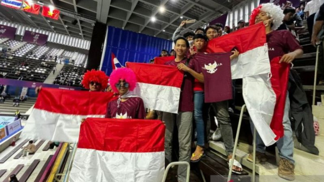 Suporter Indonesia di SEA Games 2023 Kamboja