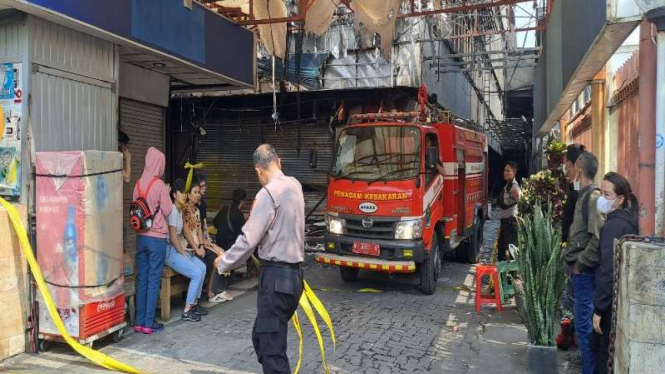 Kondisi Gedung Malang Plaza pascakebakaran.