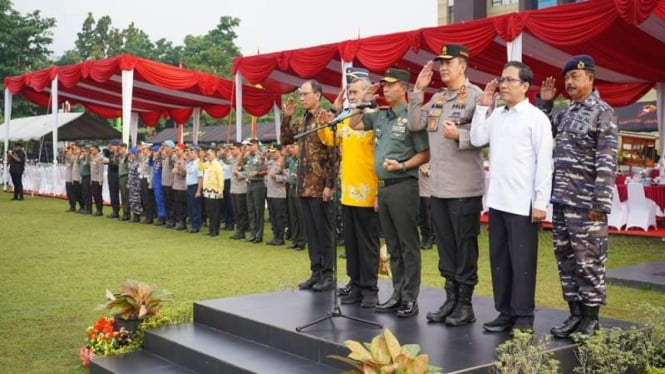 Halalbihalal dan silaturahmi TNI-Polri di Riau