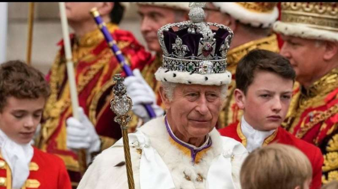 Penobatan Raja Charles III di Westminster Abbey, Sabtu, 6 Mei 2023.