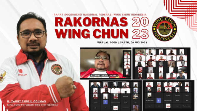 Yaqut Cholil Qoumas membuka Rapat Koordinasi Nasional (Rakornas) Wing Chun