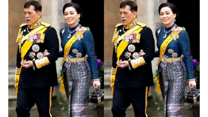 Outfit Raja Thailand di penobatan Raja Charles III