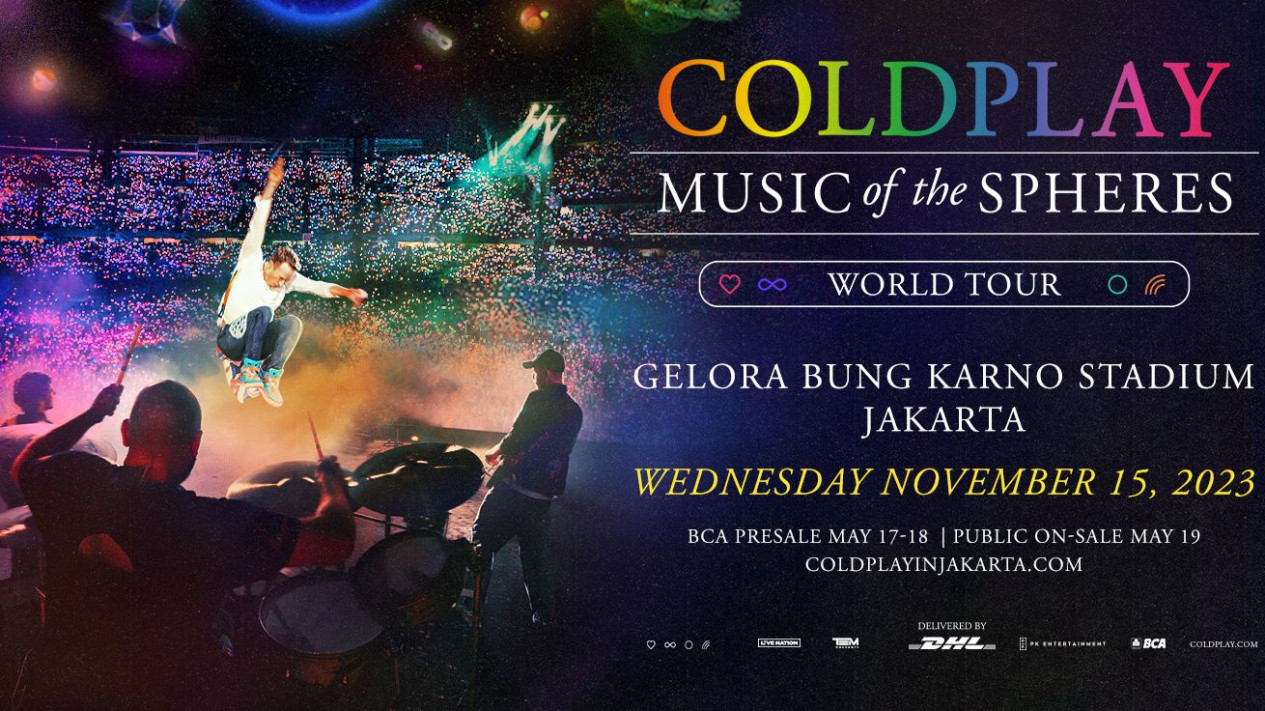 Foto 5 Fakta Konser Coldplay di Jakarta, Tiket Paling Murah Rp800 Ribu