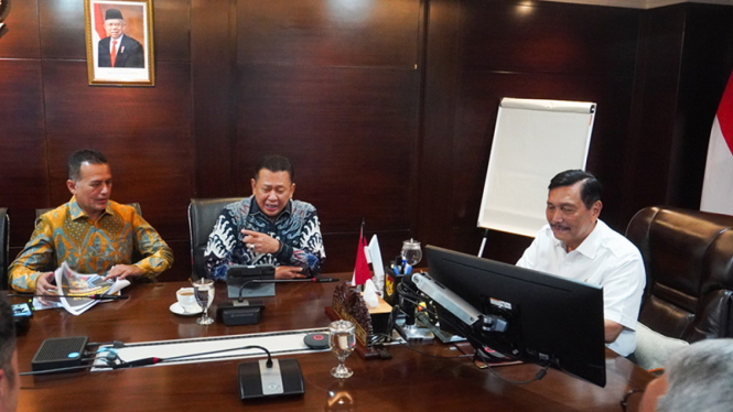 Wagub Sumut, Musa Rajekshah menemui Menko Marves, Luhut Binsar Pandjaitan