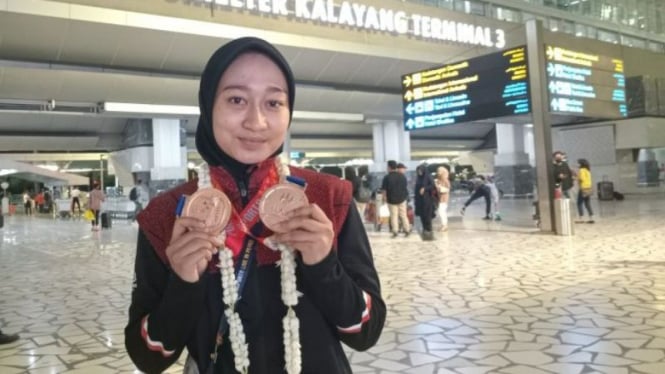 Atlet Kun Bokator putri Indonesia Desyla Anggraini.
