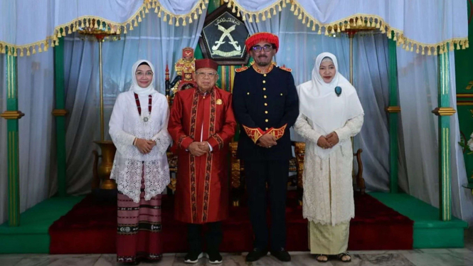 Wapres Maruf Amin Dapat Gelar Adat Sebagai Pangeran dari Kesultanan Tidore