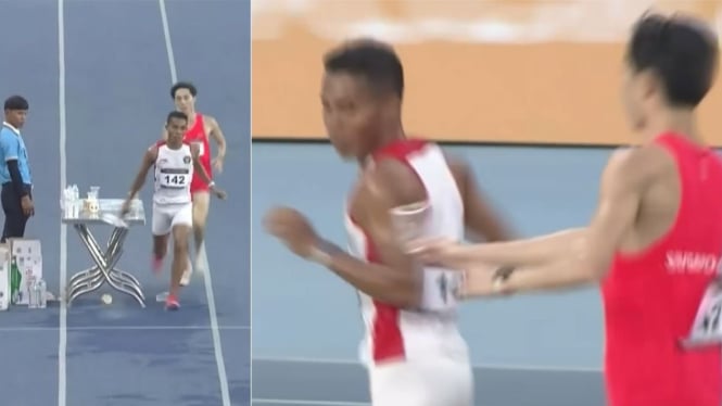 Viral, Aksi Atlet Singapura Beri Minuman ke Pelari Indonesia di SEA Games 2023