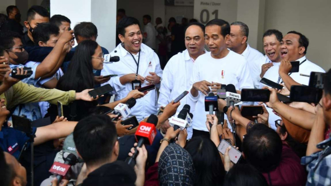 Presiden Jokowi di Acara Puncak Musra Relawan