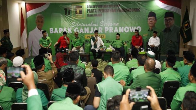 Ganjar Pranowo mendatangi DPW PPP Jawa Barat