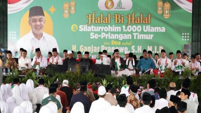 1.000 Ulama Se-Priangan Timur Doa Untuk Kemenangan Ganjar Di Pilpres 2024