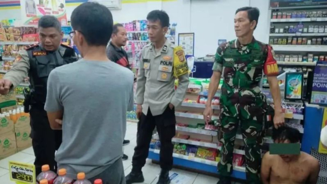 Pelaku yang mau rampok minimarket di Jatinegara ditangkap.