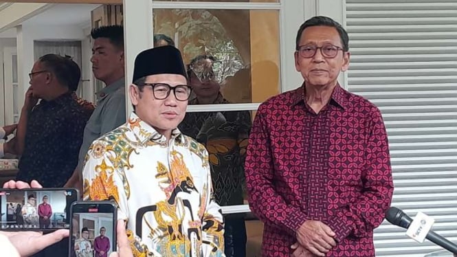 Ketum PKB Muhaimin Iskandar alias Cak Imin menemui Wapres RI ke-11 Boediono