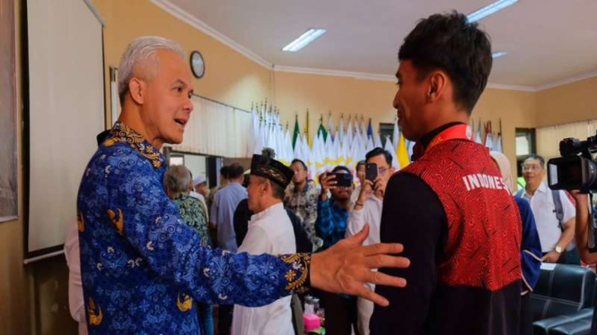 Atlet asal Jawa Tengah bertemu Ganjar Pranowo